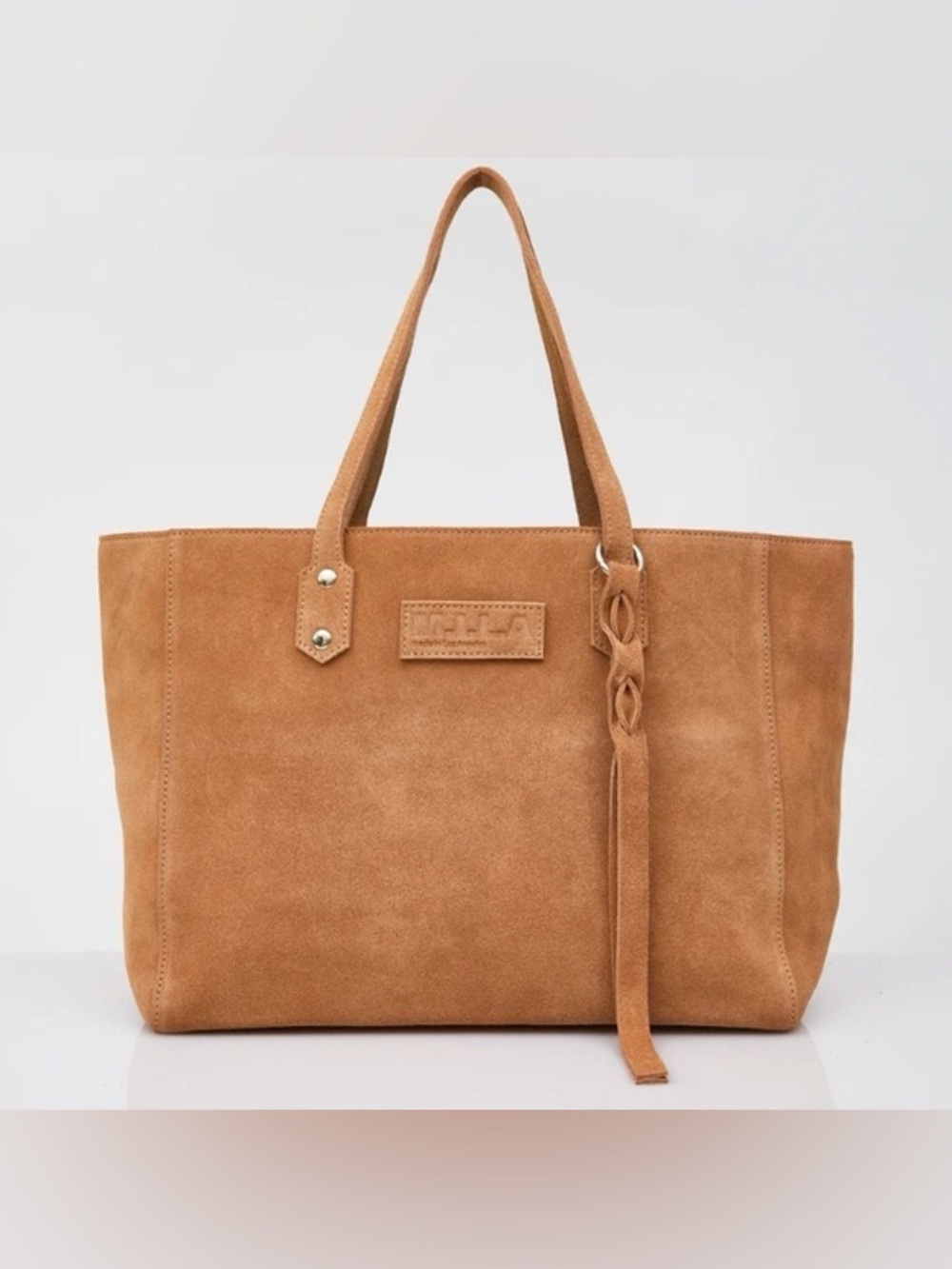 M.I.L.A Chic Tan Suede Tote Bag NWT